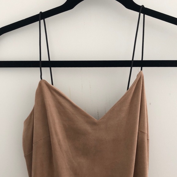Akira suede camel dress (midi) - Picture 2 of 4